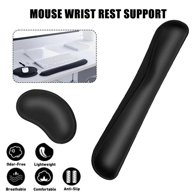 Desk Setup Gear - Almohadilla ergonómica para muñeca, para teclado,