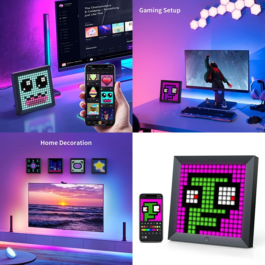 Desk Setup With Tv - Panel de Pantalla LED de Píxeles,