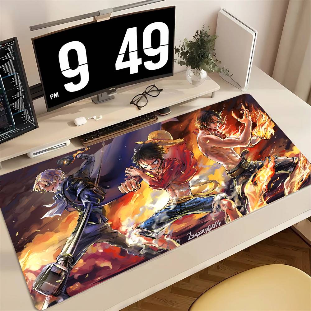 Desk Setup Gaming Pc - Alfombrilla de ratón de goma para