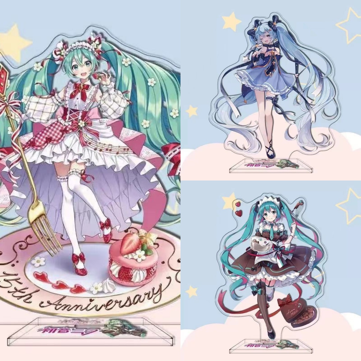 Desk Setup Decor - Figura Acrílica de Hatsune Miku, Personaje