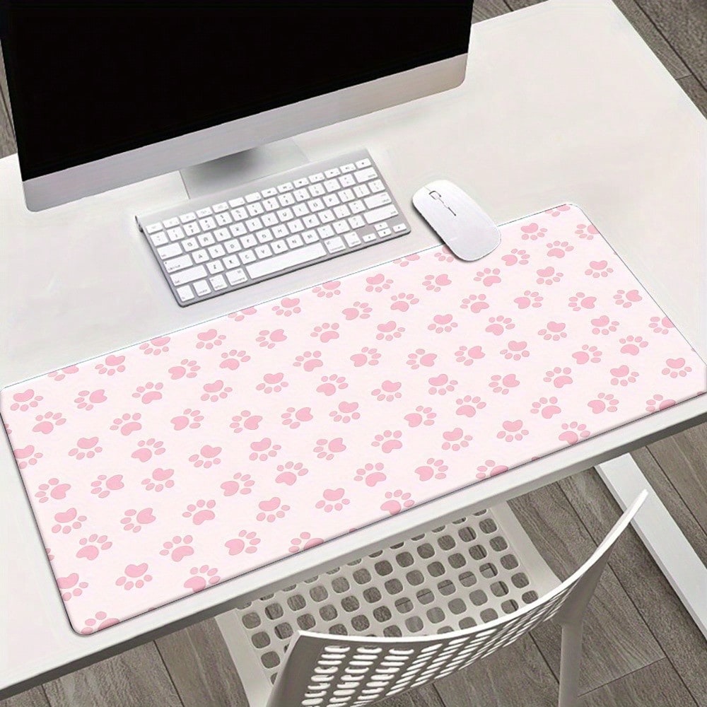 Desk Setup Pink - Almohadilla de escritorio con estampado de