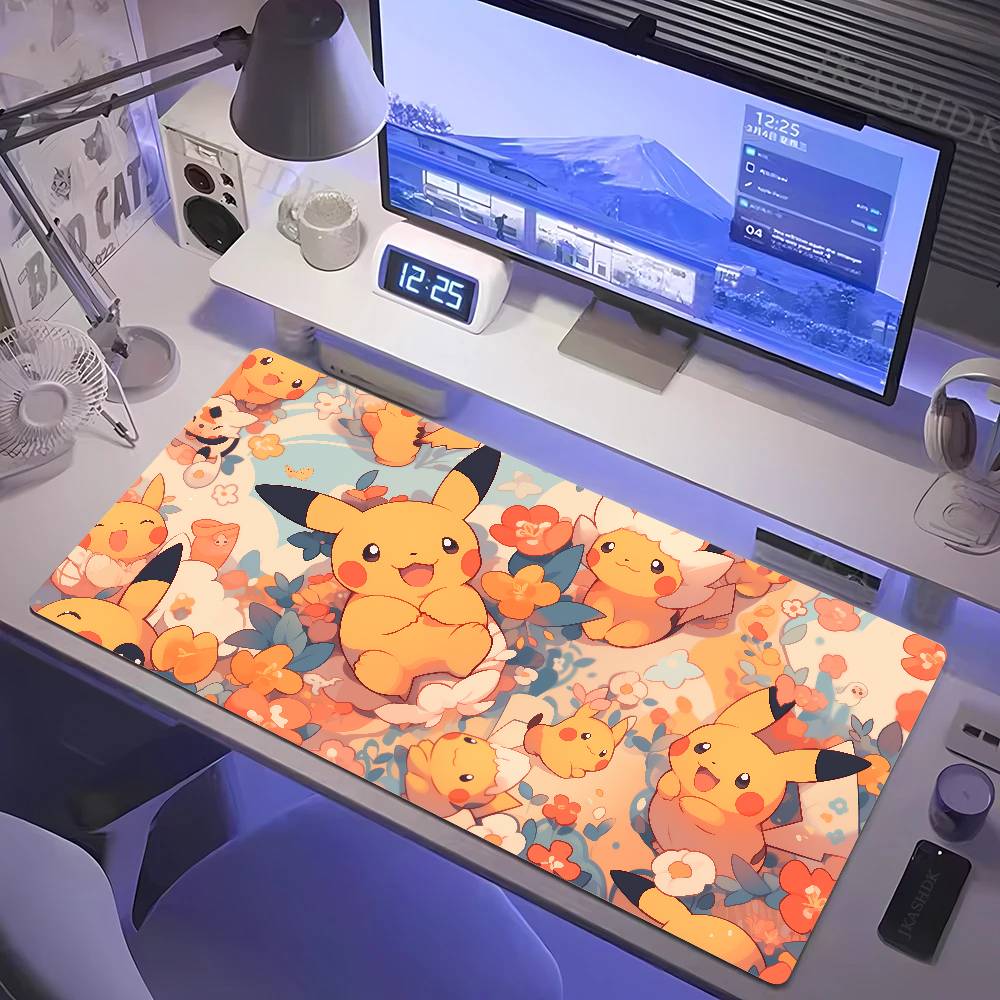 Desk Setup Pc And Laptop - Alfombrilla de ratón Pokemon, alfombrilla grande