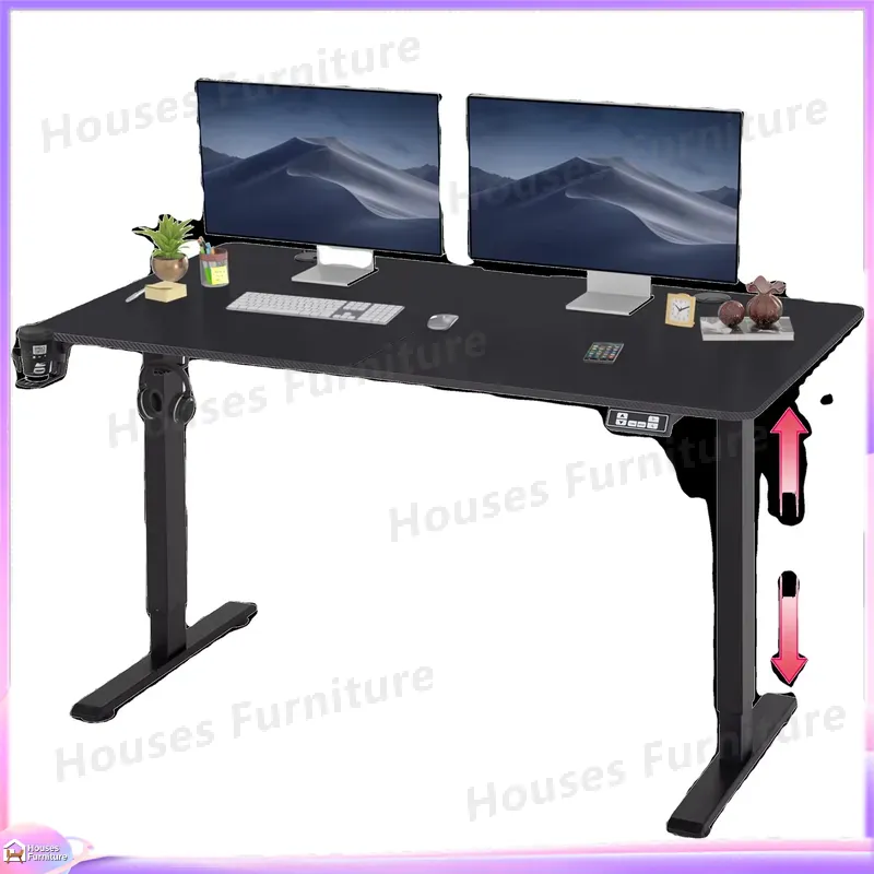 Desk Setup Pc And Laptop - Escritorio Grande para Juegos con Luces
