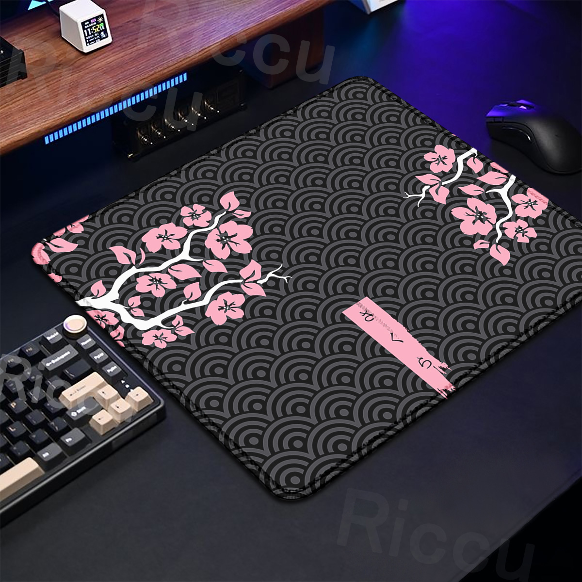 Alfombrilla de mesa Sakura púr - Desk Setup Pink reseña y precio