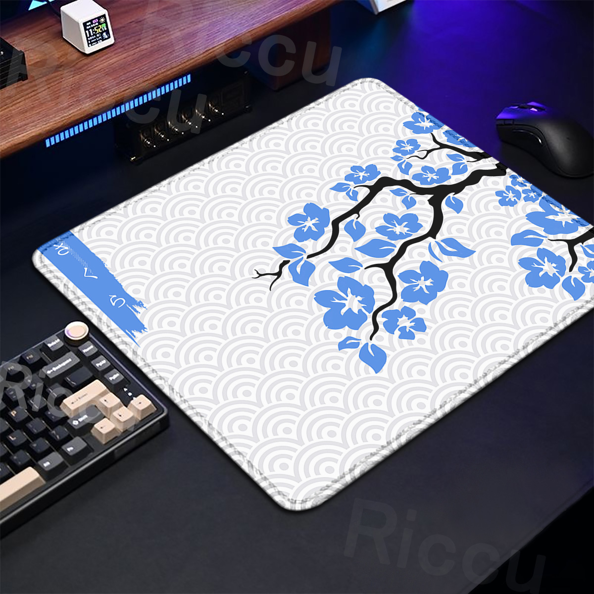 Alfombrilla de mesa Sakura púr - Desk Setup Pink reseña y precio