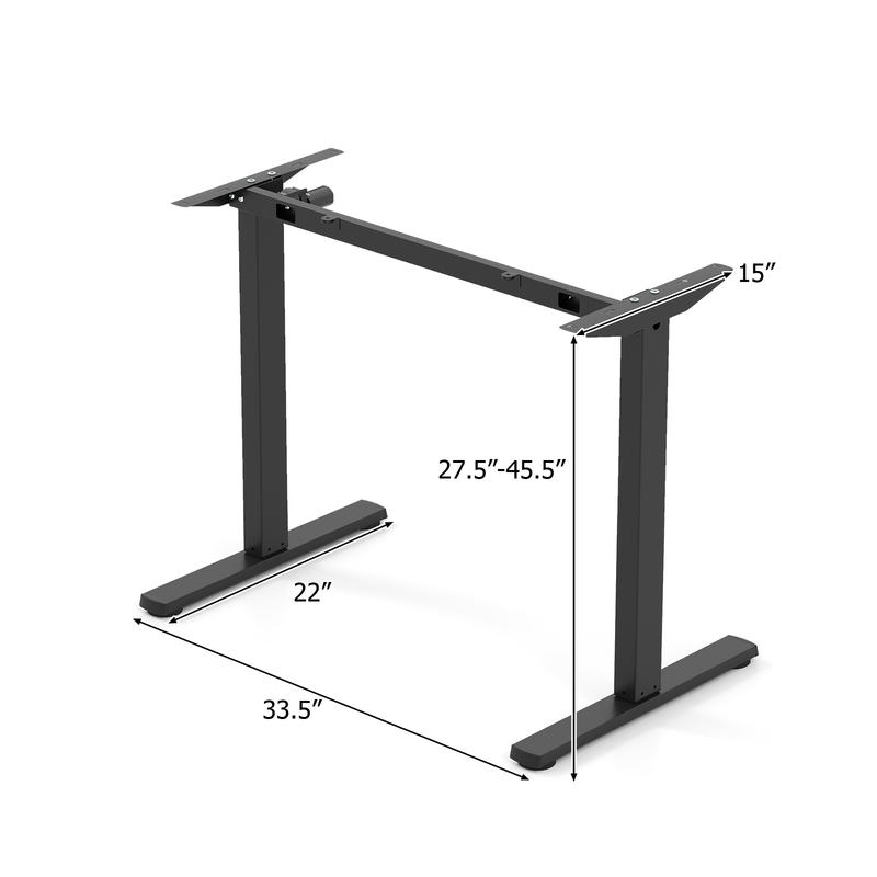 Estructura de escritorio eléct - Desk Setup Black And Wood reseña y precio