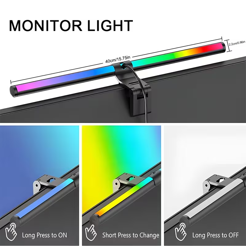 Barra de luz RGB para monitor, - Led Desk Light Usb reseña y precio