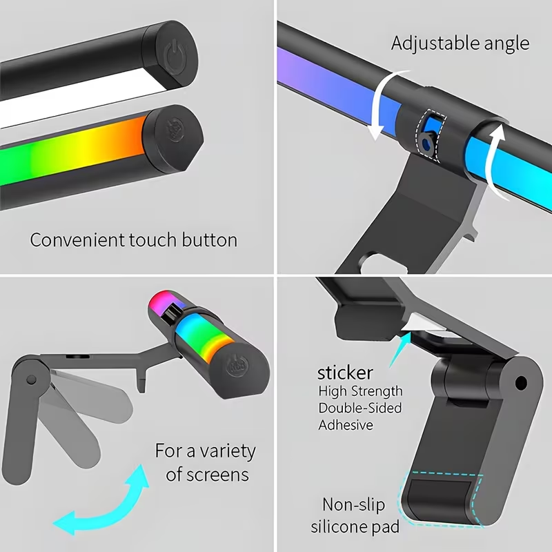 Barra de luz RGB para monitor, - Led Desk Light Usb reseña y precio