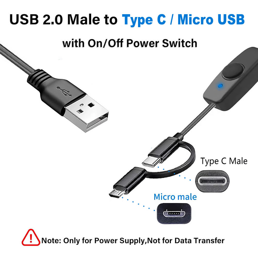 Cable de carga 2 en 1 tipo C/M - Desk Setup Led Strip reseña y precio