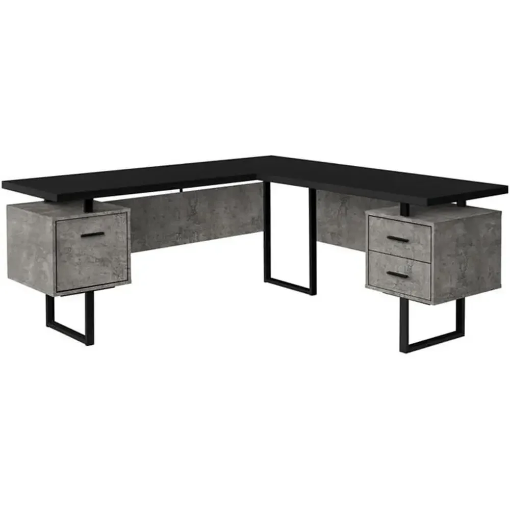 Escritorio para computadora en - Desk Setup Black And Wood reseña y precio