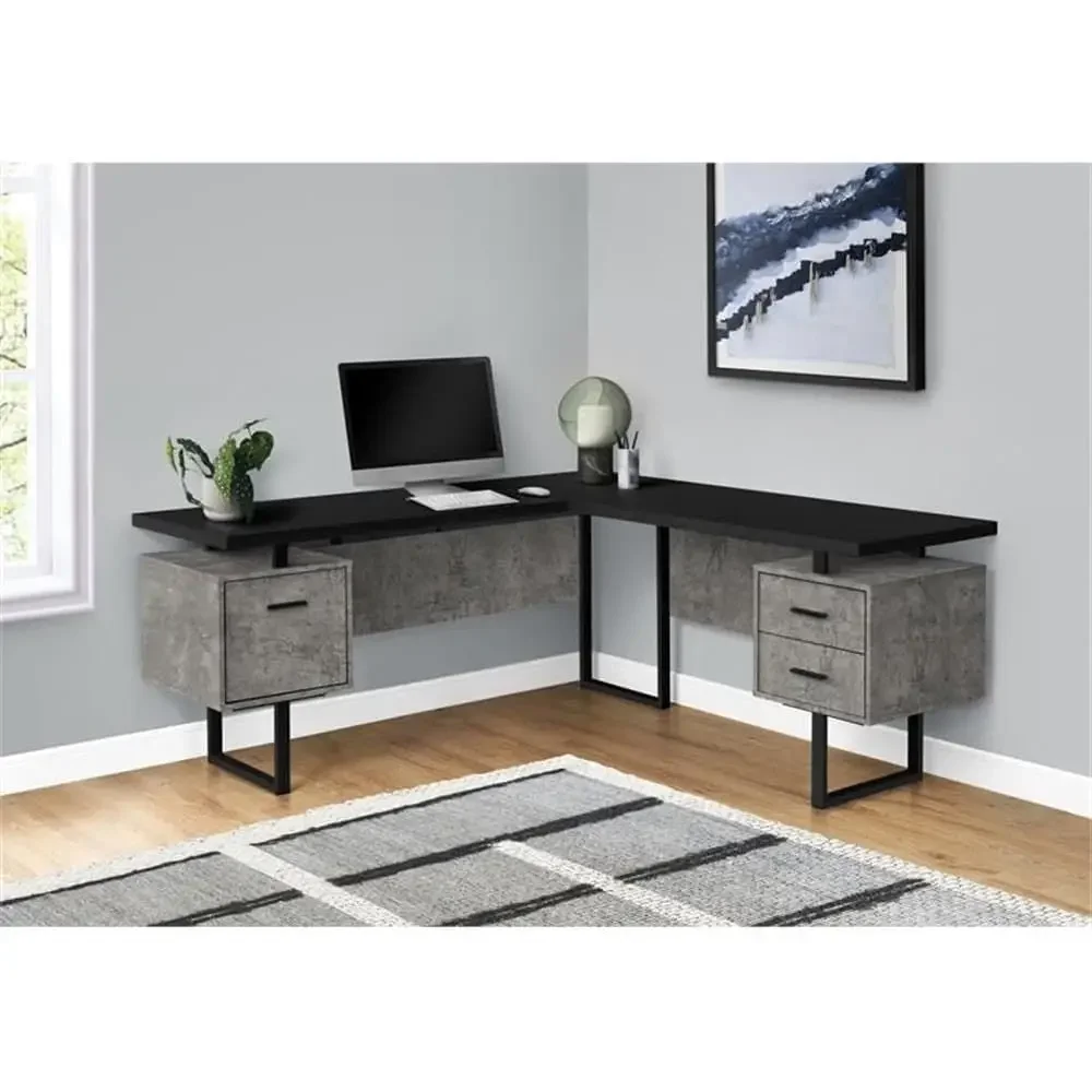 Escritorio para computadora en - Desk Setup Black And Wood reseña y precio