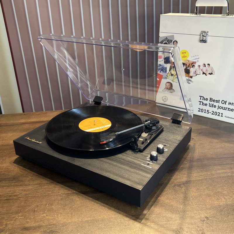 Tocadiscos de Vinilo, Fonógraf - Desk Setup Speakers reseña y precio