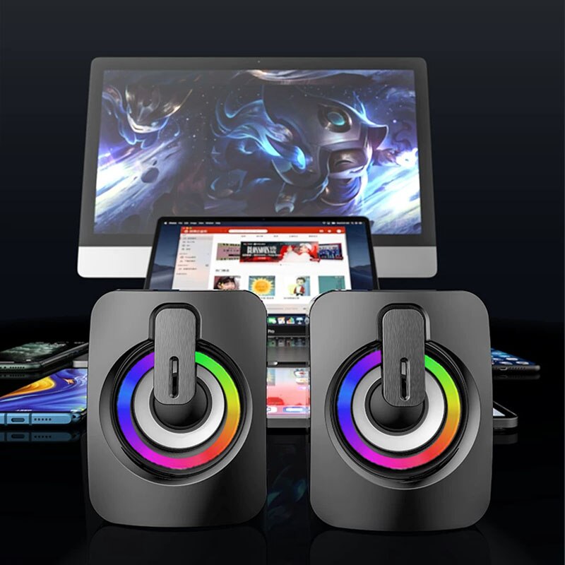 Altavoces para ordenador, micr - Desk Setup Speakers reseña y precio