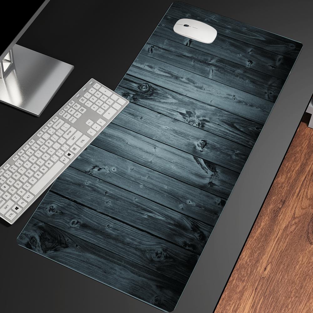 Alfombrilla de ratón de madera - Desk Setup Black And Wood reseña y precio