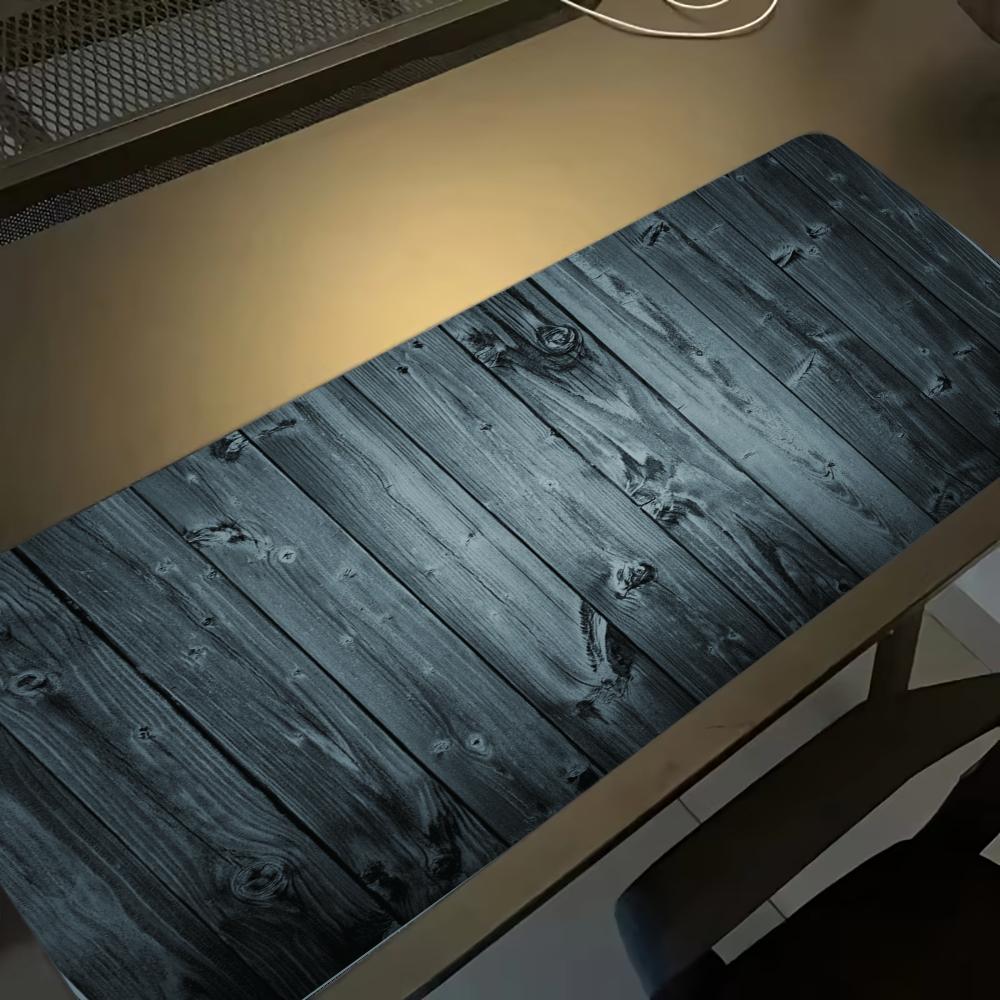 Alfombrilla de ratón de madera - Desk Setup Black And Wood reseña y precio