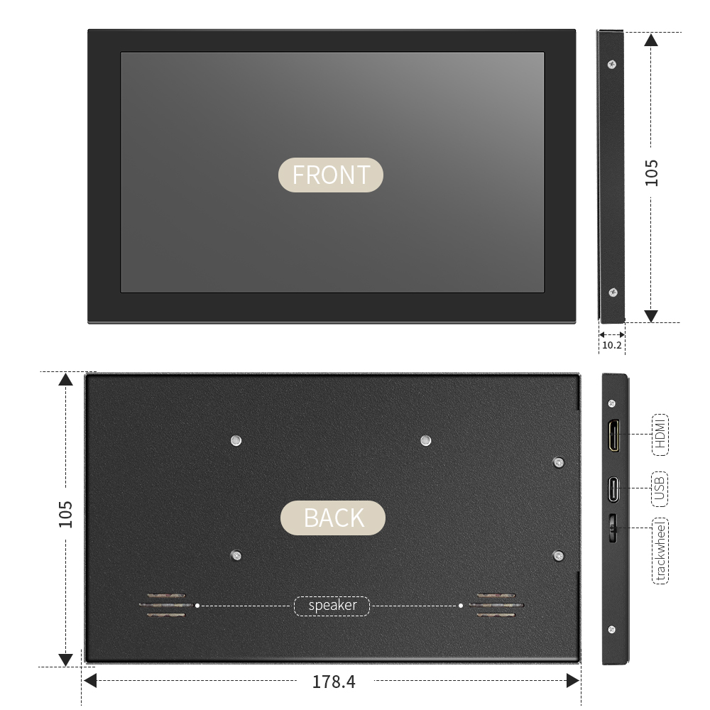 Panel de Pantalla Táctil LCD d - Desk Setup Speakers reseña y precio