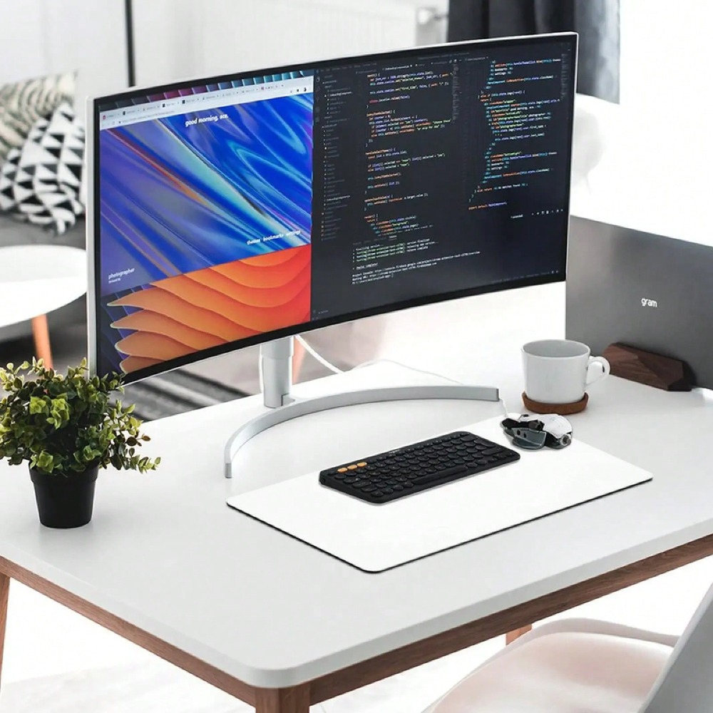 Almohadilla de escritorio con  - Desk Setup Pink reseña y precio