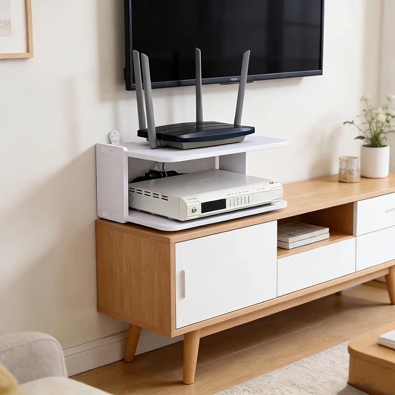 Estante organizador de cables  - Desk Setup With Tv reseña y precio