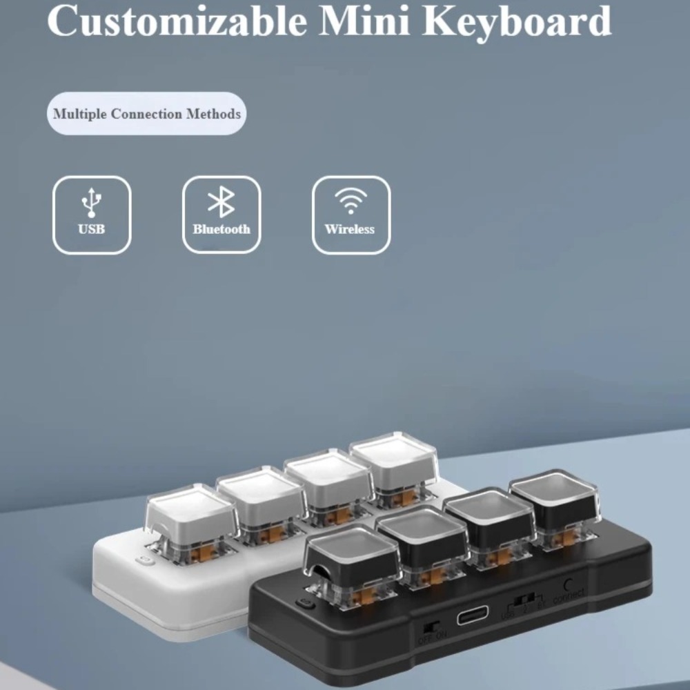 MK424Pro Mini teclado inalámbr - Desk Setup Programmer reseña y precio
