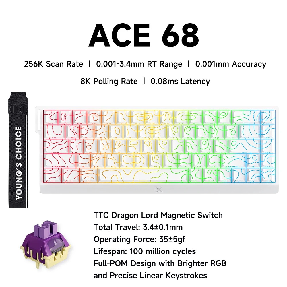 MCHOSE ACE 68 interruptor magn - Desk Setup Programmer reseña y precio