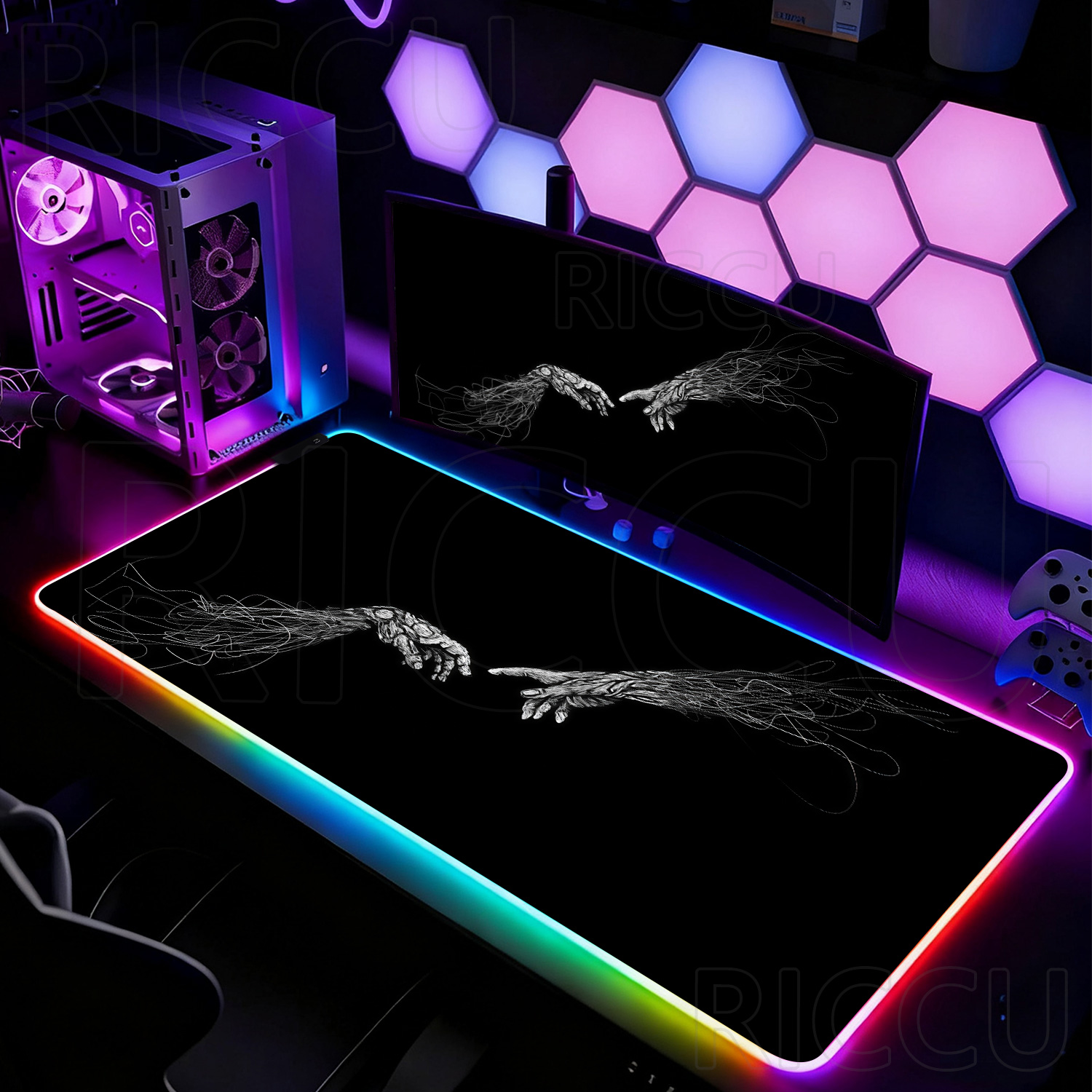 Alfombrilla de Ratón RGB XXL H - Desk Setup Pc And Laptop reseña y precio